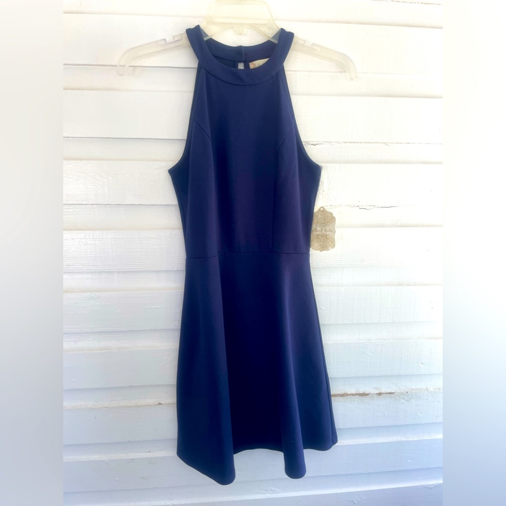 Altar'd State Navy Blue Short High Neck Sleeveless Cocktail Dress Size XS